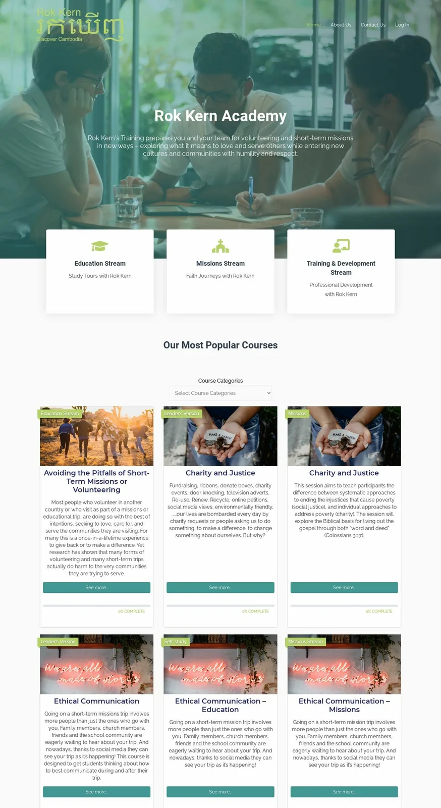 Rok Kern Academy - Sample Course Catalog