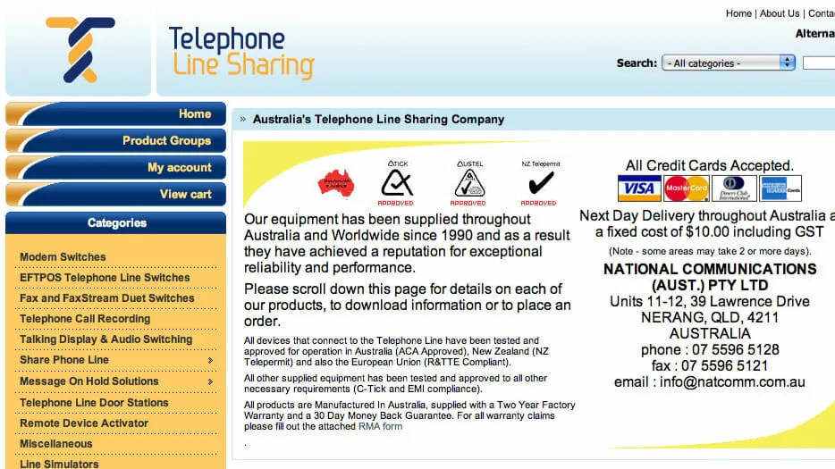 Telephone Line Sharing - Melbourne, Australia